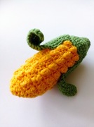 Owoce, warzywa szydełko Amigurumi, kukurydza