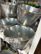 Doniczka metal drewno