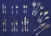 Komplet srebrnych sztućców
