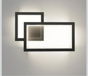 Kinkiet LED Klighten do wnętrz 24 W 1960 lm, nowoczesna biały 4000K, czarny