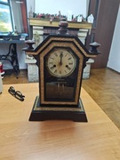 Zegar kominkowy Junghans z rtęciowym wahadłem, sprawny 