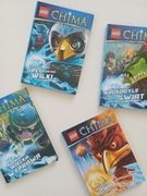Komplet 4 książek LEGO Legends of Chima - zestaw (stan BDB) 