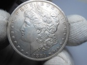 USA 1 Morgan Dolar 1884, O , Srebro, Waga 26,73 g, Piękny stan ! ORYGINAŁ !