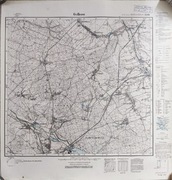 Oryginalna mapa Messtischblatt 3389 „Golleow” 1928 – Golejów / Śląsk