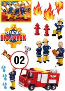 Pan Opłatek na tort - STRAŻAK SAM A4