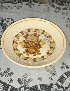 Talerz ozdobny ZF Koło porcelana ręcznie malowany 24cm