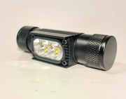 5-diodowa latarka czołowa, zmniejszony opór elektr pełen zestaw 2000LM