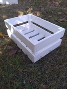 Skrzynka drewniana biała 30x20x12 cm