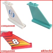 LEGO 2340 OGON samolotu biały/7899 7287 czerwony/8229 średni lazurowy 1 szt