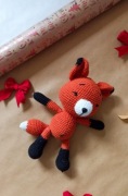 Miś przytulanka lisek na szydełku amigurumi