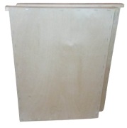 Zatwór warszawski zwykły ocieplany, przegroda pionowa ze sklejki