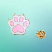 PRZYPINKA BROSZKA - KOCIA ŁAPA