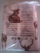 Zimowa polarowa pościel z polaru w jelenie LIVARNO 220/200+2x 70/80 