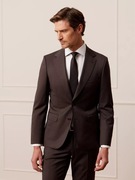 Wełniany garnitur Bytom - czekoladowy ciemny brąz