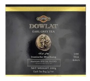Herbata czarna z bergamotką Dowlat 200 g 100 torebek