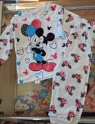Nowa piżamka biała Myszka Mickey  100% bawełna r. 80