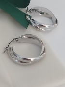 Kolczyk Yes 25mm srebro 925