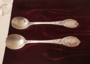 Łyżeczki srebrne francuskie 