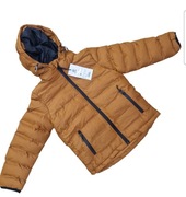 Śliczna miodowa ocieplana kurtka, pikowana