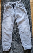 Jeansowe/ dżinsowe DZIECIĘCE szare joggery roz 140 