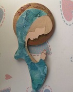 Zawieszka drewniana Maryja