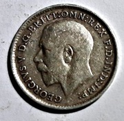 P01 - Wielka Brytania, 3 pensy, 1912,  Jerzy V
