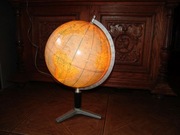 Stary globus podświetlany PRL 1976r.