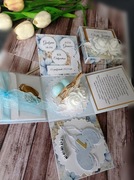 Exploding box pamiątka chrztu Świętego roczek 