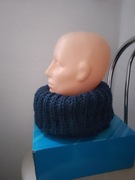 Komin szal damski granatowy 