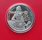10 ZŁOTYCH STANISŁAW AUGUST PONIATOWSKI 2005 rok - srebro AG
