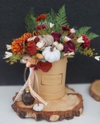 Piękny bukiet   jesienny z dyniami