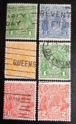 AUSTRALIA:1926r.Mi 70A;75A;69C;70C;71C;74C. kas.