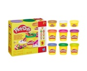 Play-Doh Ciastolina Zestaw 9 kolorów Hasbro F7966 6x57g i 3x28 g