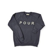 Bluza Pour Homme XL granatowa oversize bawełniana raglan casual streetwear