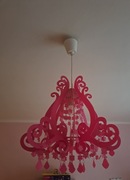 Piękna lampa do pokoju dla dziewczynki różowa fuksja oriva