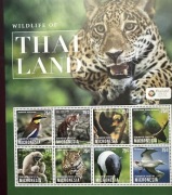 Micronesia 2013 - Thailand Animals Birds - Sheet of 8 Stamps - MNH