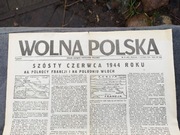 Stara Gazeta . - Wolna Polska . 1944r. 