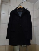 płaszcz coat M Jack & Jones kurtka dyplomatka M wełna wool wełniany wool bl