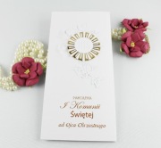 KARTKA PRENIUM I KOMUNIA od ojca chrzestnego