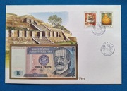 Koperta numizmatyczna z banknotem Peru