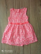 Next sukienka kwiaty neon lato 86 12-18