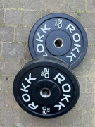 Obciążenia olimpijskie gumowe bumper ROKK 20kg