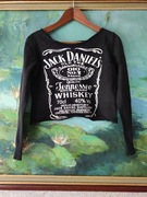 surowo cięta koszulka jack daniels bluzka oversize t-shirt
