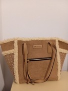 Brązowa torba typu tote zimowa