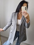 Płaszczyk Top Shop 36 S szary z futerkiem 