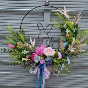 Wianek na drzwi dekoracja ozdoba prezent wielkanoc wiosna zając 