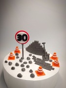 Figurki z masy cukrowej Budowa Budowniczy Dekoracje cukrowe na tort Topper 