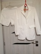 Nowy biały garnitur marynarka spodenki xs  s m L