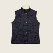 Granatowa damska pikowana kamizelka bezrękawnik Barbour m