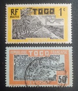 Kol.fr. TOGO: 1924r. Mi 63; 77.**/kas.